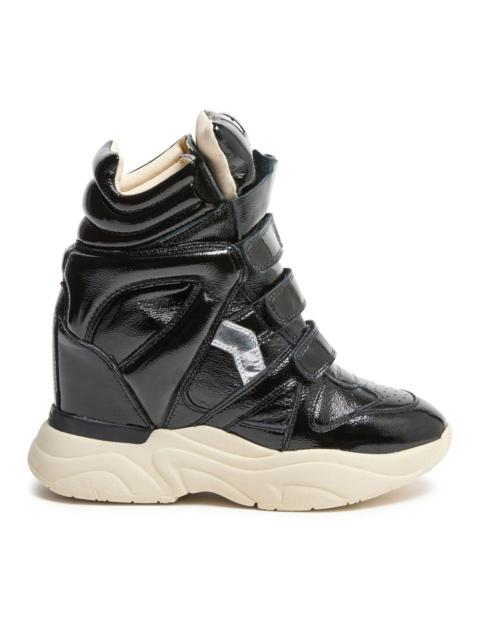 Isabel Marant ISABEL MARANT Balskee Black Leather Wedge Sneakers New (Wome