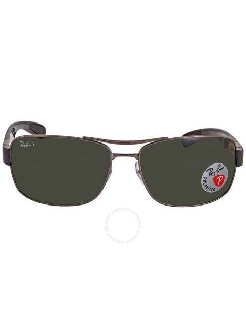 Ray-Ban Ray Ban Polarized Green Classic G-15 Square Men's Sunglasses RB3522 004/9A 64