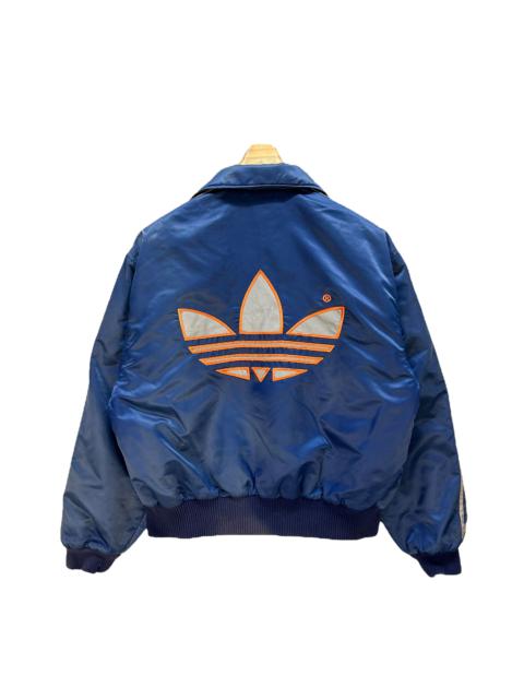 adidas ADIDAS Trefoil Big Logo Blue Collared Jacket #A50-1177