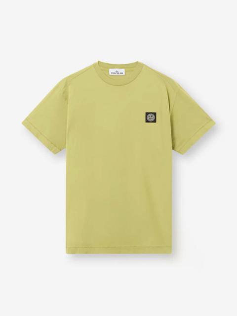 Stone Island Stone Island Yellow Compass Logo T-Shirt
