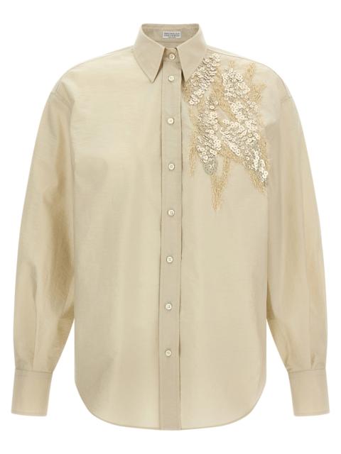 Brunello Cucinelli Brunello Cucinelli Women Sequin Embroidery Shirt