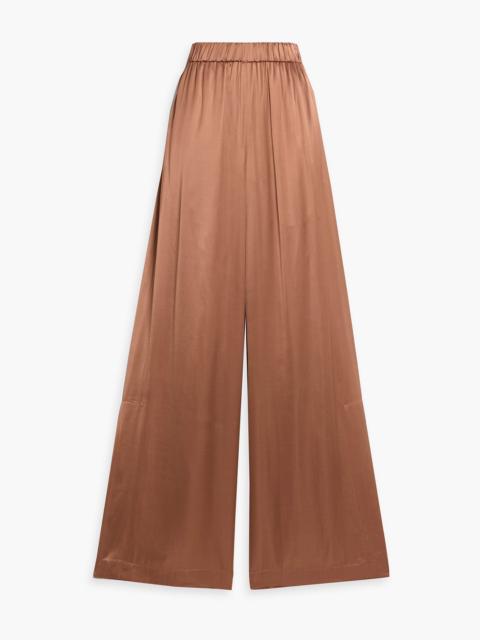 TWP Eve PJ striped satin wide-leg pants