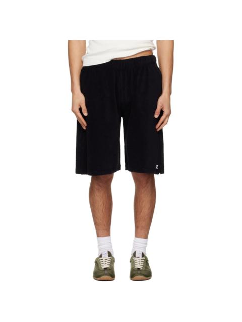 courrèges Black Spongy Sports Shorts