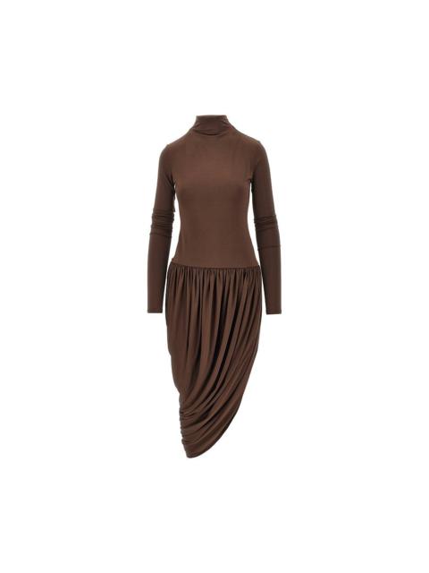 THE ANDAMANE The Andamane Vesna Jersey Midi Dress Brown