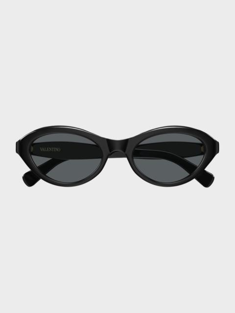 Valentino VLogo Signature 52mm Cat-Eye Sunglasses