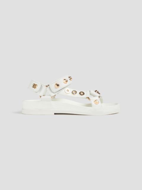 Sandro Embellished leather sandals