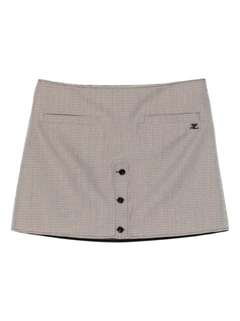 courrèges Courreges Women Plaid Skirt