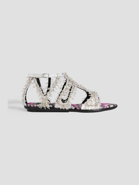 PUCCI Embellished satin sandals