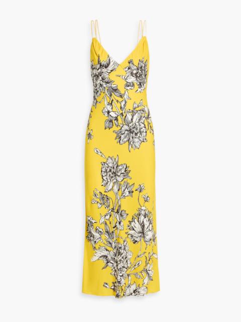 Alice + Olivia Kiro floral-print crepe midi dress