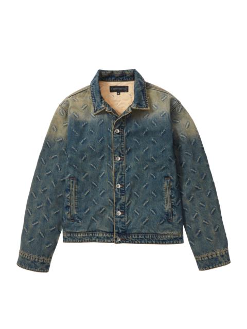 WHO DECIDES WAR THREAD PLATE TRUCKER DENIM TAN