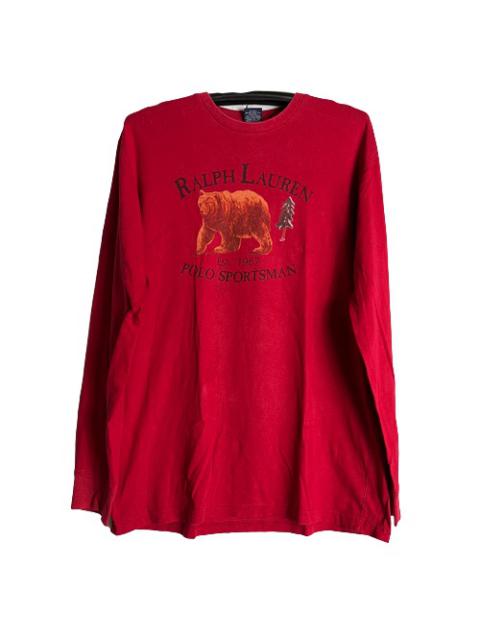 Other Designers Polo Ralph Lauren - Vintage Ralph Lauren Polo Sportman Bear L/Sleeve Shirt