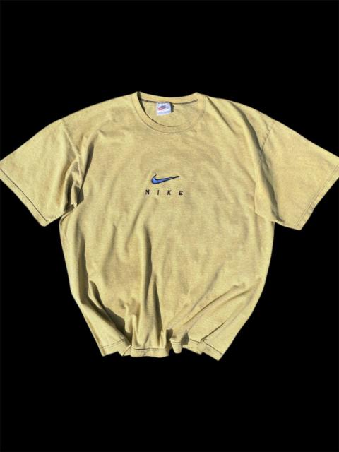NIKE VINTAGE CENTRE SWOOSH STRIPED T-SHIRT 90s
