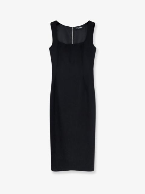 Dolce & Gabbana Dolce & Gabbana Virgin Wool Midi Dress