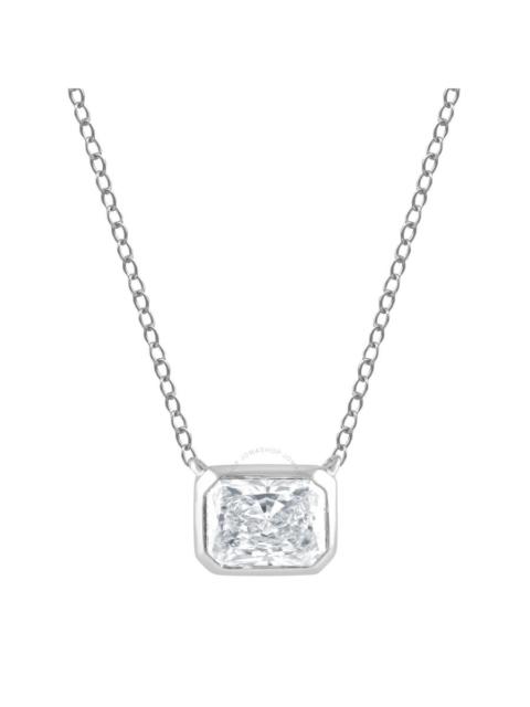 Brilliant Diamond - Brilliant Diamond 14KT White Gold 0.60 Carat Lab Grown Diamond Pendant Necklace for Women