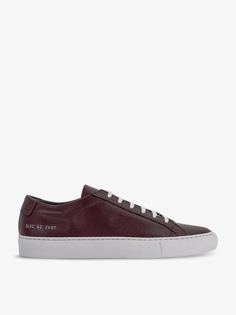 Achilles Contrast Bumpy low-top leather trainers