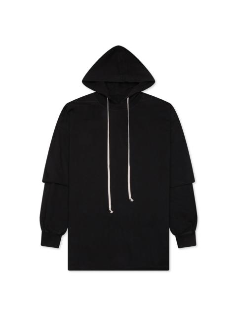 Rick Owens DRKSHDW TOMMY HUSTLER HOODIE - BLACK