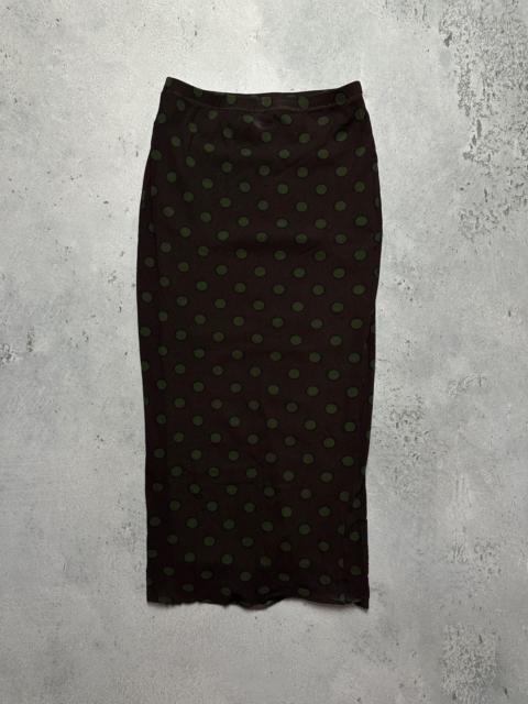 Other Designers Vintage - Jean Paul Gaultier Maille Burgundy Long Archive Skirt JPG