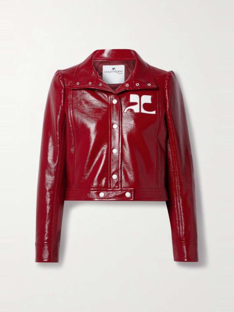 Reedition coated cotton-blend jacket