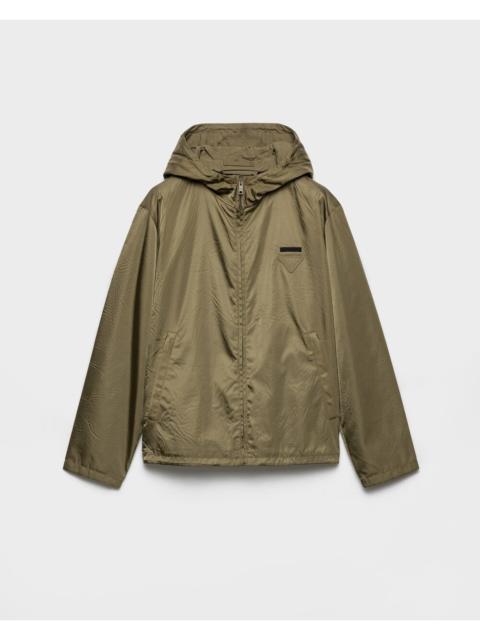 Prada Prada Zippered Hoodie Jacket In Re-Nylon