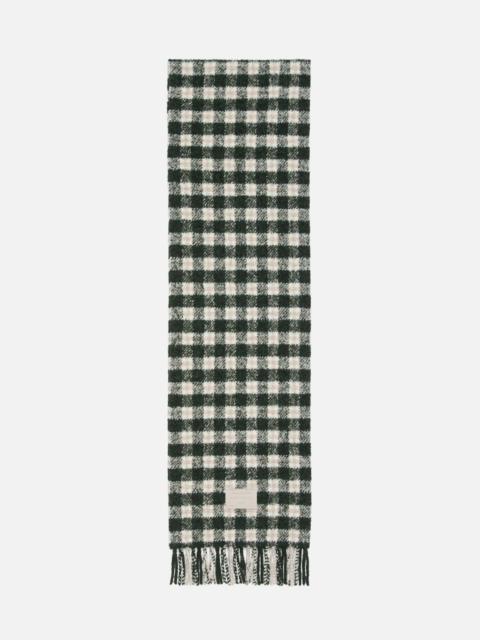 Acne Studios Checked logo scarf - Green/white