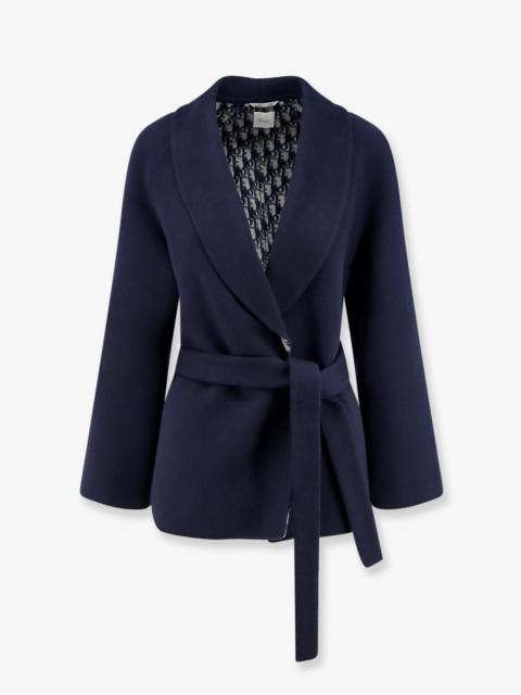 Dior Dior Women Double-Breasted Virgin Wool And Silk Caban