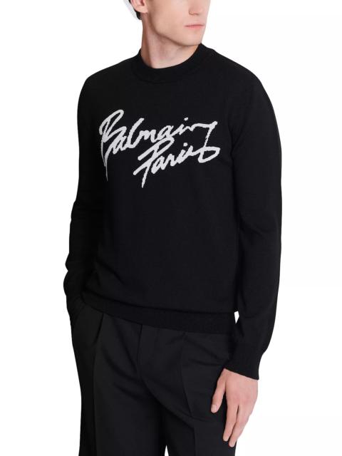 Balmain Merino Wool Blend Balmain Paris Sweater