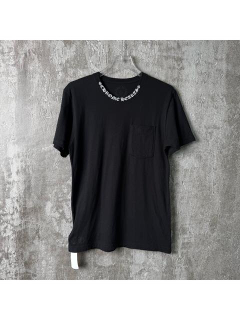 Chrome Hearts Chrome Hearts Sanskrit Letter Collar Short-Sleeve T-Shirt