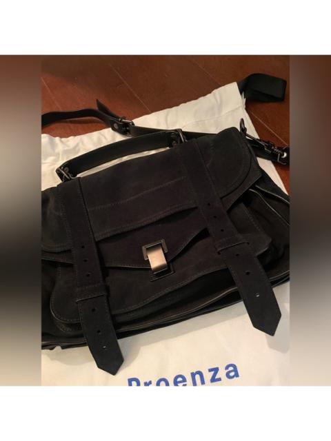 Proenza Schouler PS1 Suede Medium Bag in Black