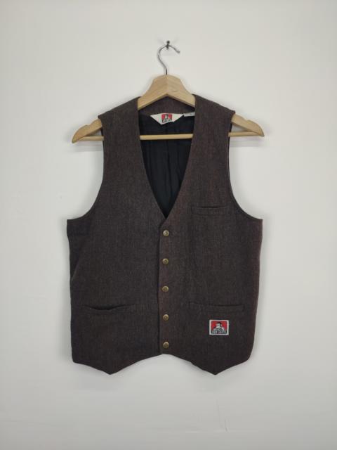 Other Designers Vintage - Vintage Ben Davis Vest Wool Snap Button