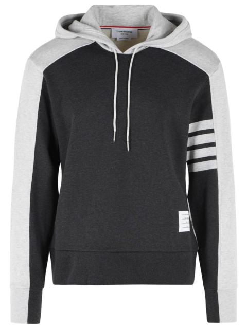 Thom Browne Thom Browne Colorblock 4 Bar Grey Sweatshirt Men