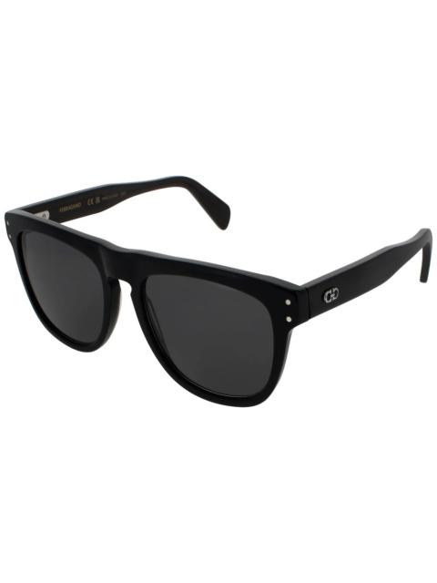 FERRAGAMO Ferragamo Grey Square Men's Sunglasses SF1111SCP 001 55
