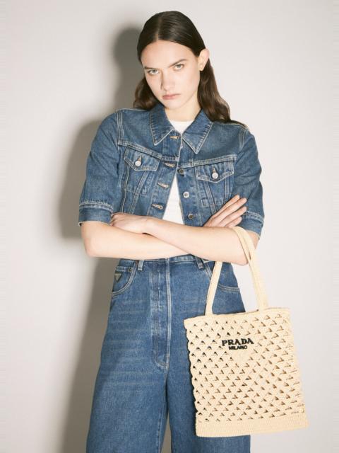 Prada Crochet Tote Bag