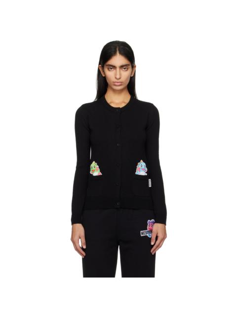 Moschino Black Patch Cardigan