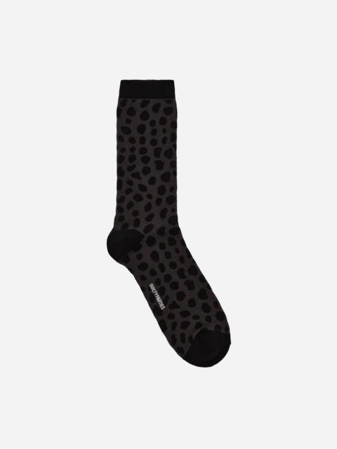 WACKO MARIA Leopard Socks Grey