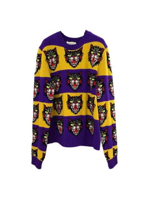 GUCCI Cat tiger lakers colorway sweater