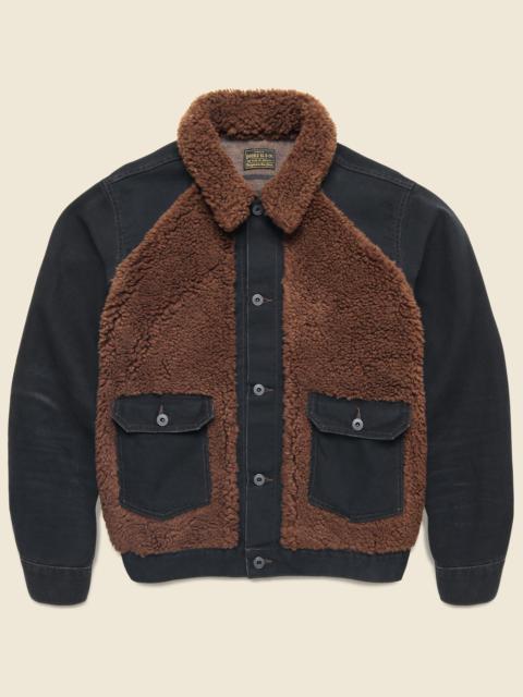 RRL by Ralph Lauren Goodnight Grizzly Moto Jacket - Black