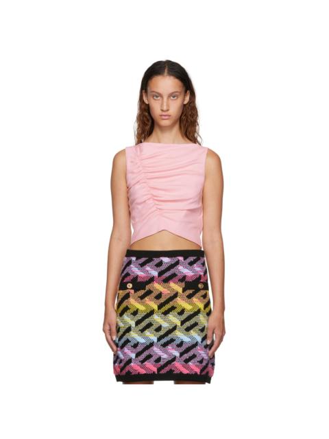 VERSACE Pink Medusa Tank Top