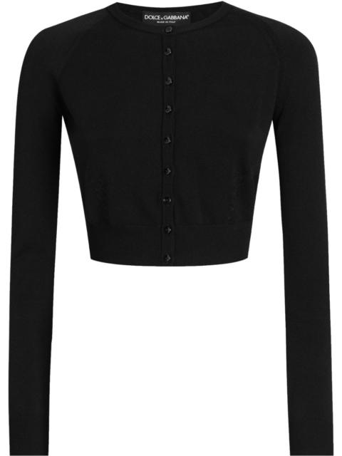 Dolce & Gabbana button-up cropped cardigan - FXV88TJAIRMN0000