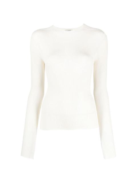 Lanvin long-sleeve knitted top