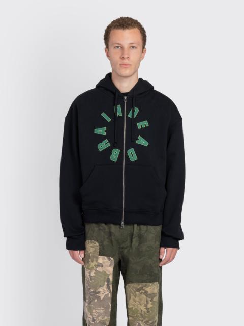 BRAIN DEAD Collegiate Zip Up Hoodie
