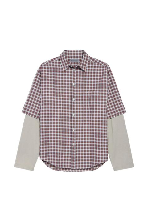 BALENCIAGA Balenciaga Checked Layered Shirt