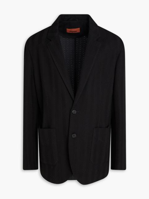 Missoni Crochet-knit cotton-blend blazer