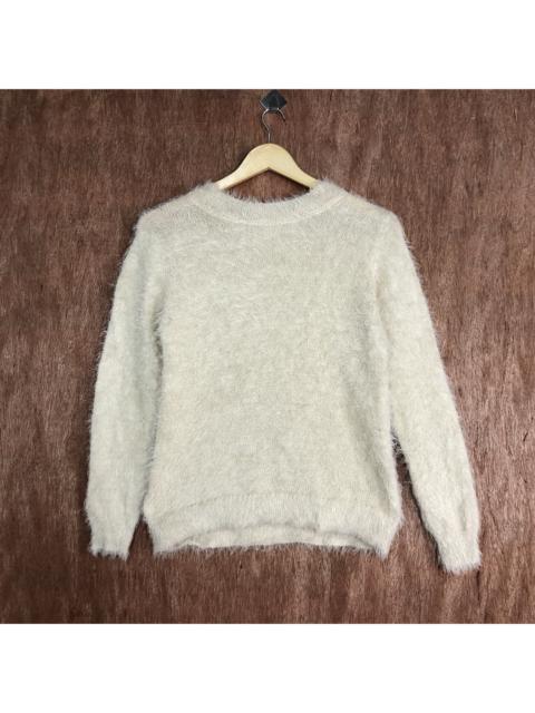 Other Designers Homespun Knitwear - Hypen Mohair Soft Faux Fur Shag Shaggy Knit Sweater