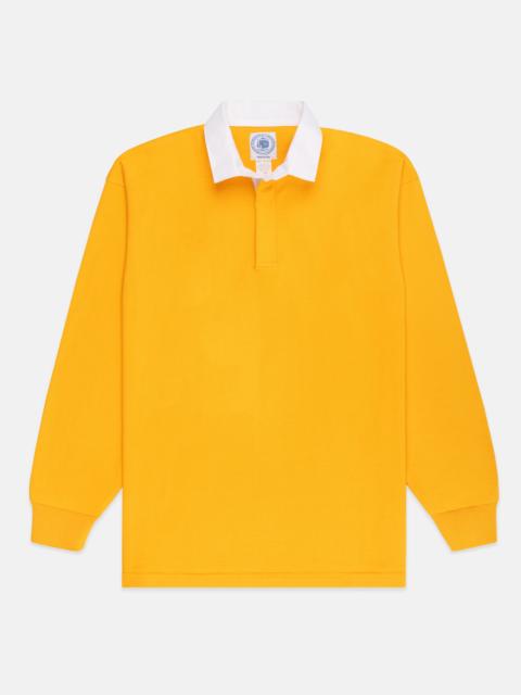 J. PRESS MADE-IN-USA SOLID GOLD COTTON RUGBY