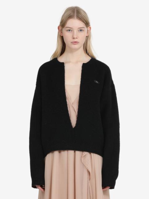 N°21 DEEP-NECKLINE SWEATER