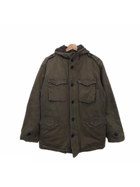Levi's VINTAGE LEVI'S REDTAB PARKA JACKET HOODIE FLEECE LINING