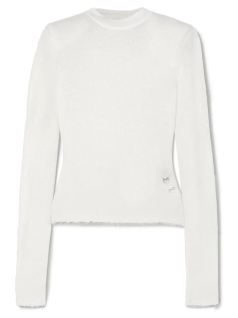 Other Designers Distressed cashmere sweater