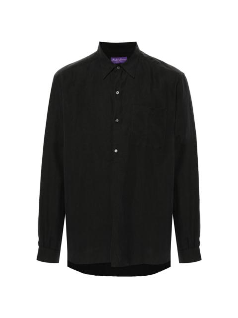 pointed-collar shirt