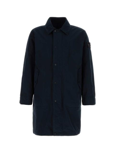 Stone Island Stone Island Men Midnight Blue Polyester Blend Trench Coat