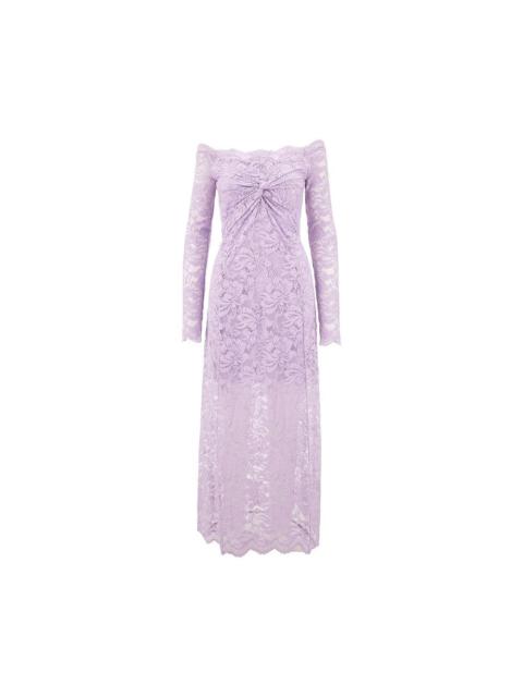 rabanne LACE OFF-THE-SHOULDER DRESS